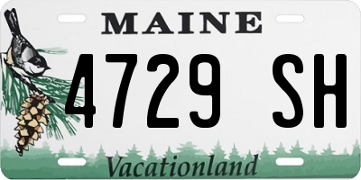 ME license plate 4729SH