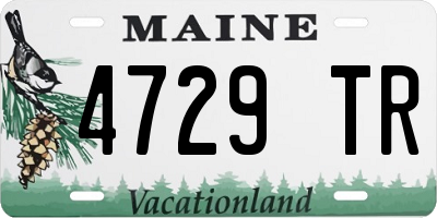 ME license plate 4729TR
