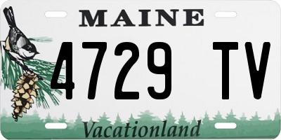 ME license plate 4729TV