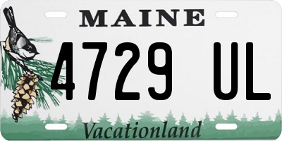 ME license plate 4729UL