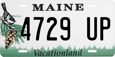 ME license plate 4729UP