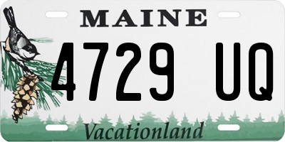 ME license plate 4729UQ