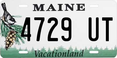 ME license plate 4729UT