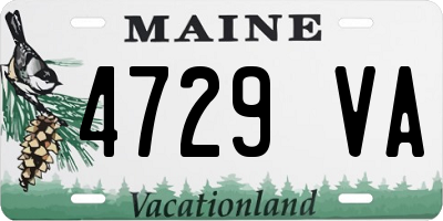 ME license plate 4729VA