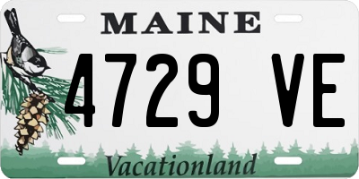 ME license plate 4729VE