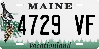 ME license plate 4729VF