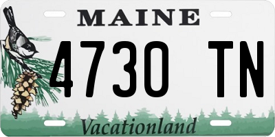 ME license plate 4730TN