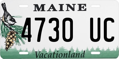 ME license plate 4730UC
