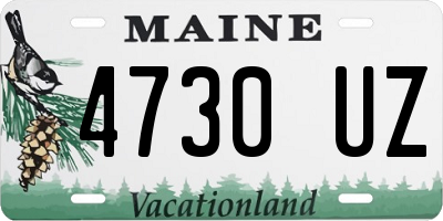 ME license plate 4730UZ