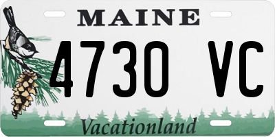 ME license plate 4730VC
