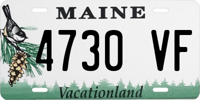 ME license plate 4730VF