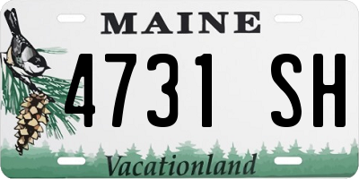 ME license plate 4731SH