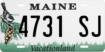 ME license plate 4731SJ