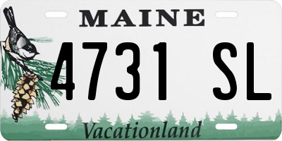 ME license plate 4731SL