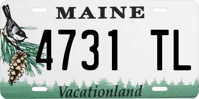 ME license plate 4731TL