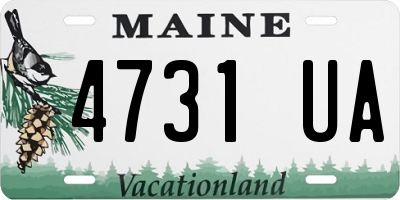 ME license plate 4731UA