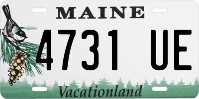 ME license plate 4731UE