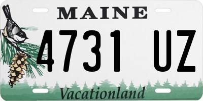 ME license plate 4731UZ