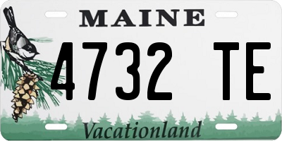 ME license plate 4732TE