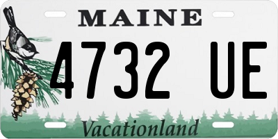 ME license plate 4732UE