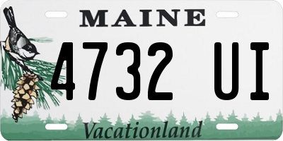 ME license plate 4732UI