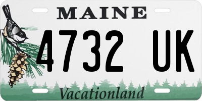 ME license plate 4732UK