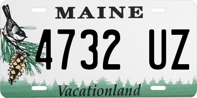 ME license plate 4732UZ