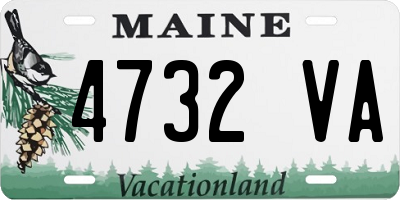 ME license plate 4732VA