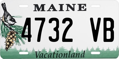 ME license plate 4732VB