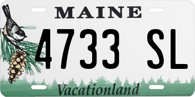 ME license plate 4733SL