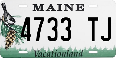 ME license plate 4733TJ