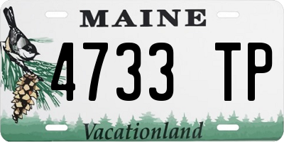 ME license plate 4733TP