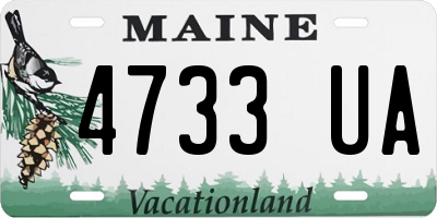 ME license plate 4733UA