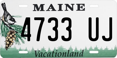 ME license plate 4733UJ
