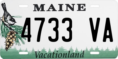 ME license plate 4733VA