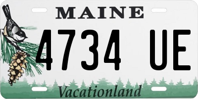 ME license plate 4734UE