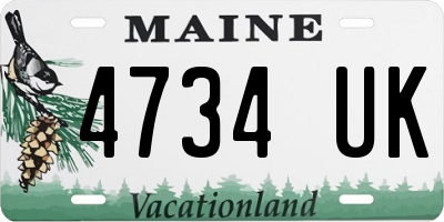 ME license plate 4734UK