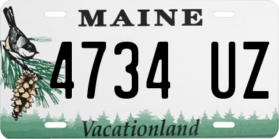 ME license plate 4734UZ