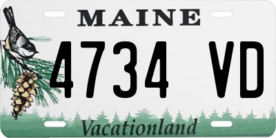 ME license plate 4734VD