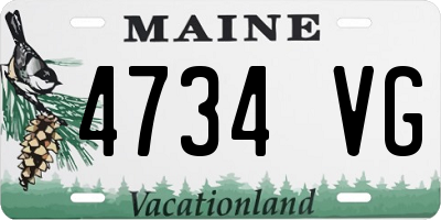 ME license plate 4734VG