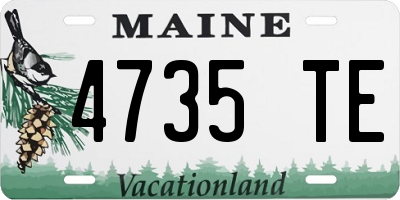 ME license plate 4735TE