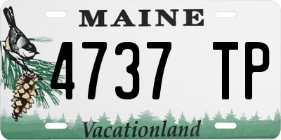 ME license plate 4737TP