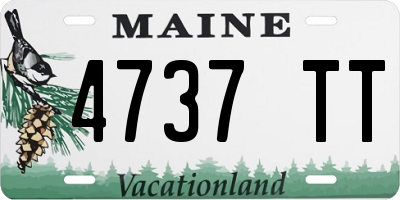 ME license plate 4737TT