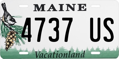 ME license plate 4737US