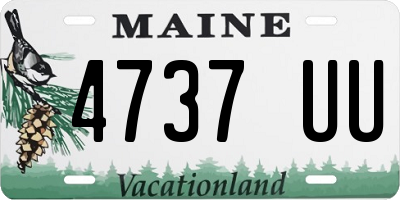 ME license plate 4737UU