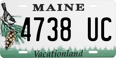 ME license plate 4738UC