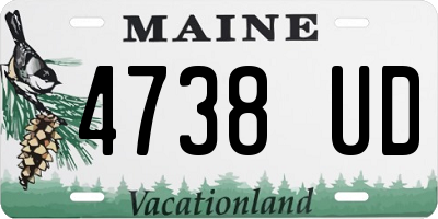 ME license plate 4738UD