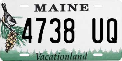 ME license plate 4738UQ