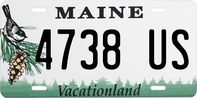 ME license plate 4738US