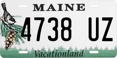 ME license plate 4738UZ